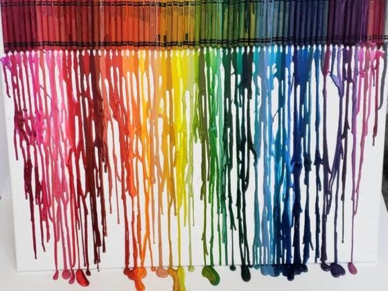 Melty Crayon Art