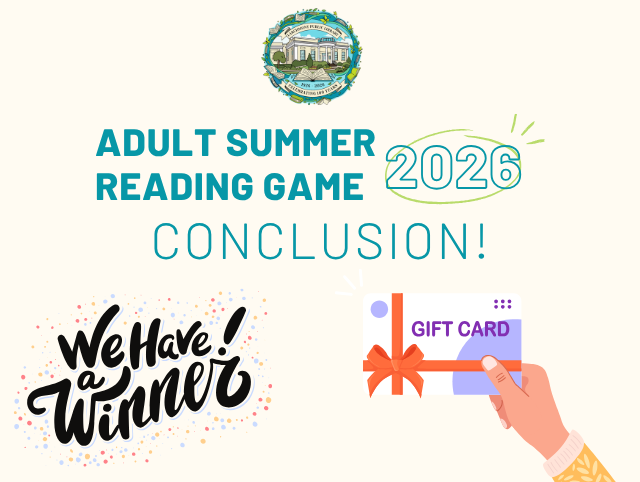 Adult Summer Reading Game Conclusion!