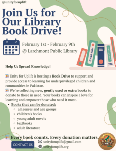 Join Us for Our Library Drive